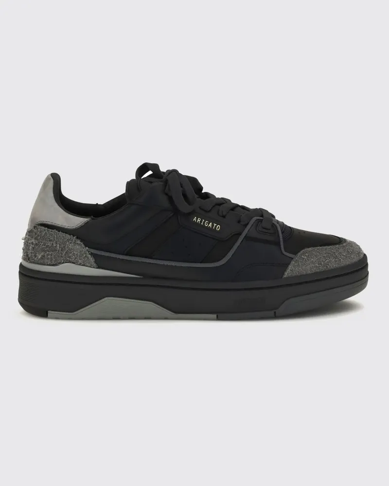 Axel Arigato Zweifarbige Clay Sneakers aus Kalbsleder und Wildleder Schwarz