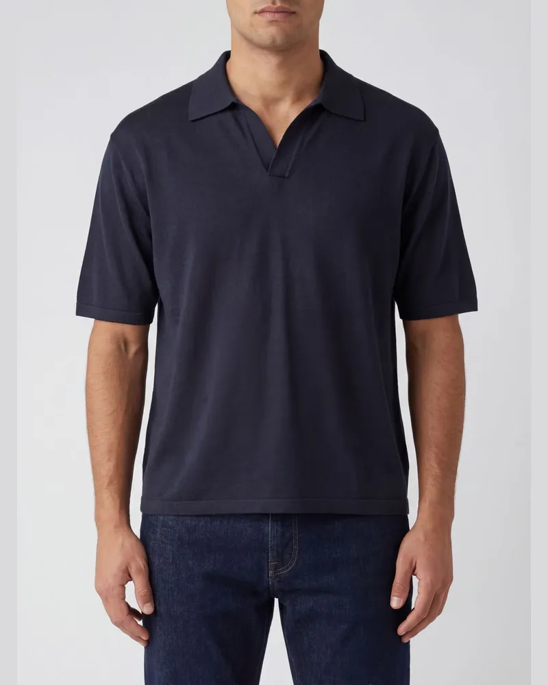Roberto Collina Polo herren Navy