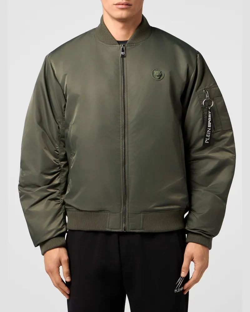Philipp Plein Nylon-Bomberjacke Military