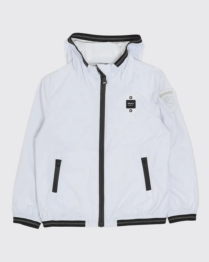 Blauer Mantel kinder Weiß