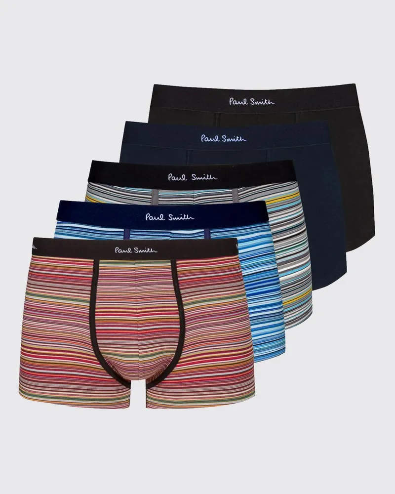 Paul Smith 5er-Set gestreifte Baumwoll-Boxershorts Bunt