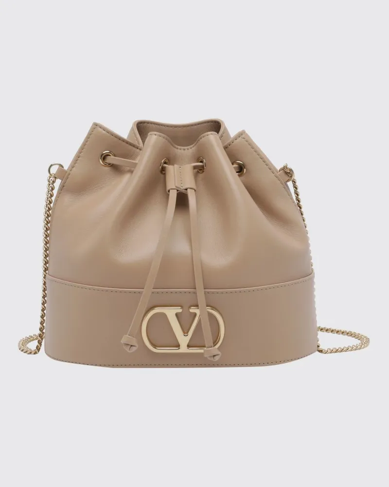 Valentino Garavani VLogo Signature Mini-Beuteltasche aus Kalbsleder Pink