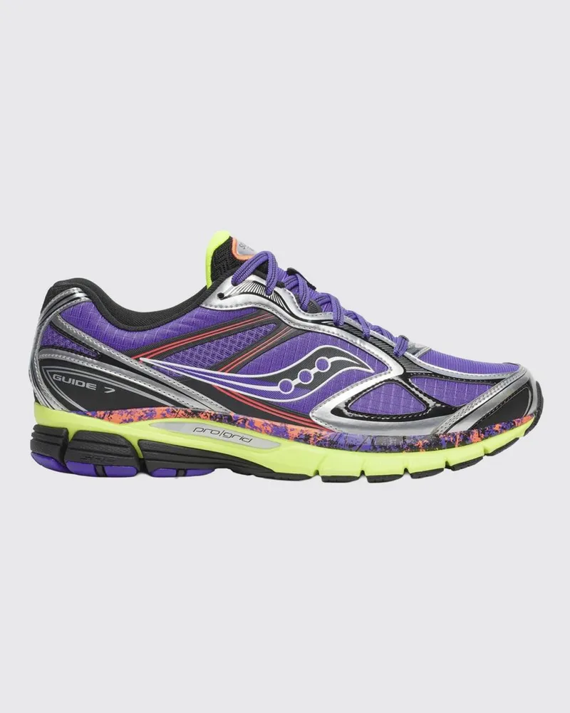 Saucony Progrid Guide Sneakers aus technischem Gewebe und Gummi Violett