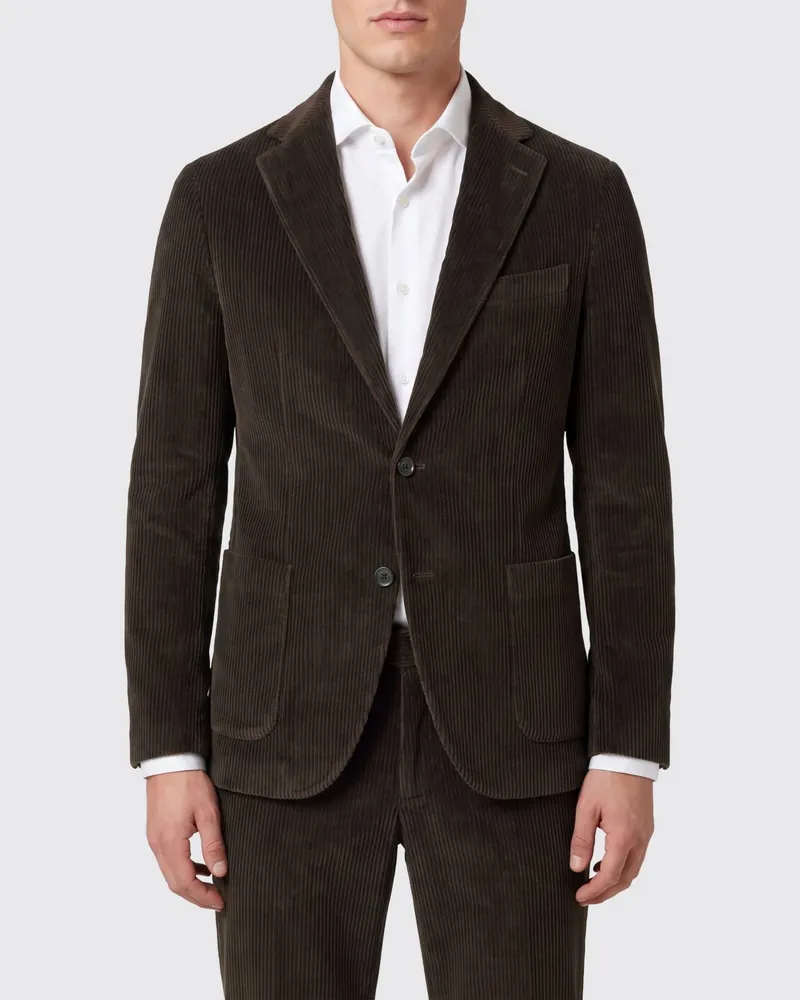 CIRCOLO 1901 Slim Fit Einreihiger Cord-Blazer Braun