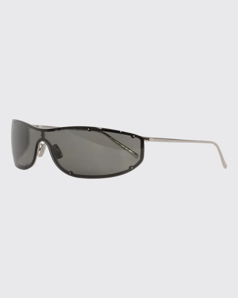 Saint Laurent Masken-Sonnenbrille aus Metall mit Nylon-Gläsern Grau