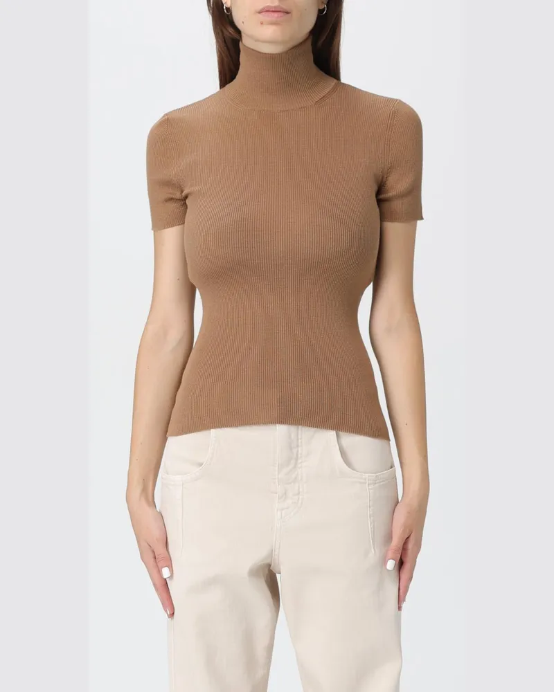 Max Mara Top damen Camel
