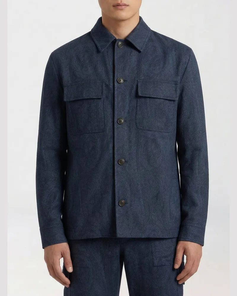 Etro Jacke herren Navy