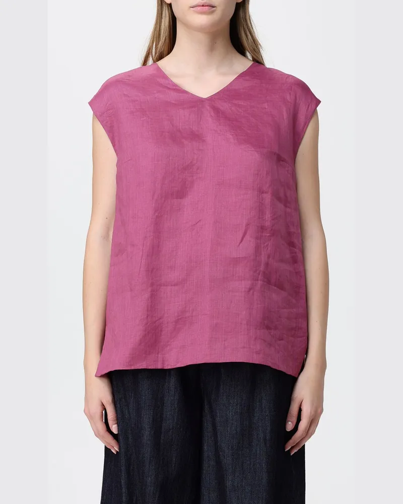 Max Mara Ärmelloses Top mit Bindebändern Cyclamen