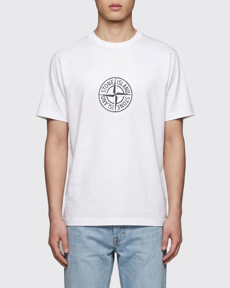Stone Island T-shirt herren Weiß