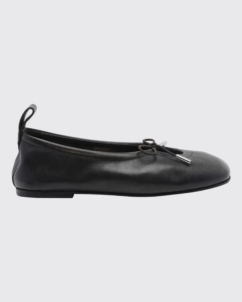 Alohas Rosalind Ballerinas aus Nappaleder mit Schleife und runder Spitze Braun