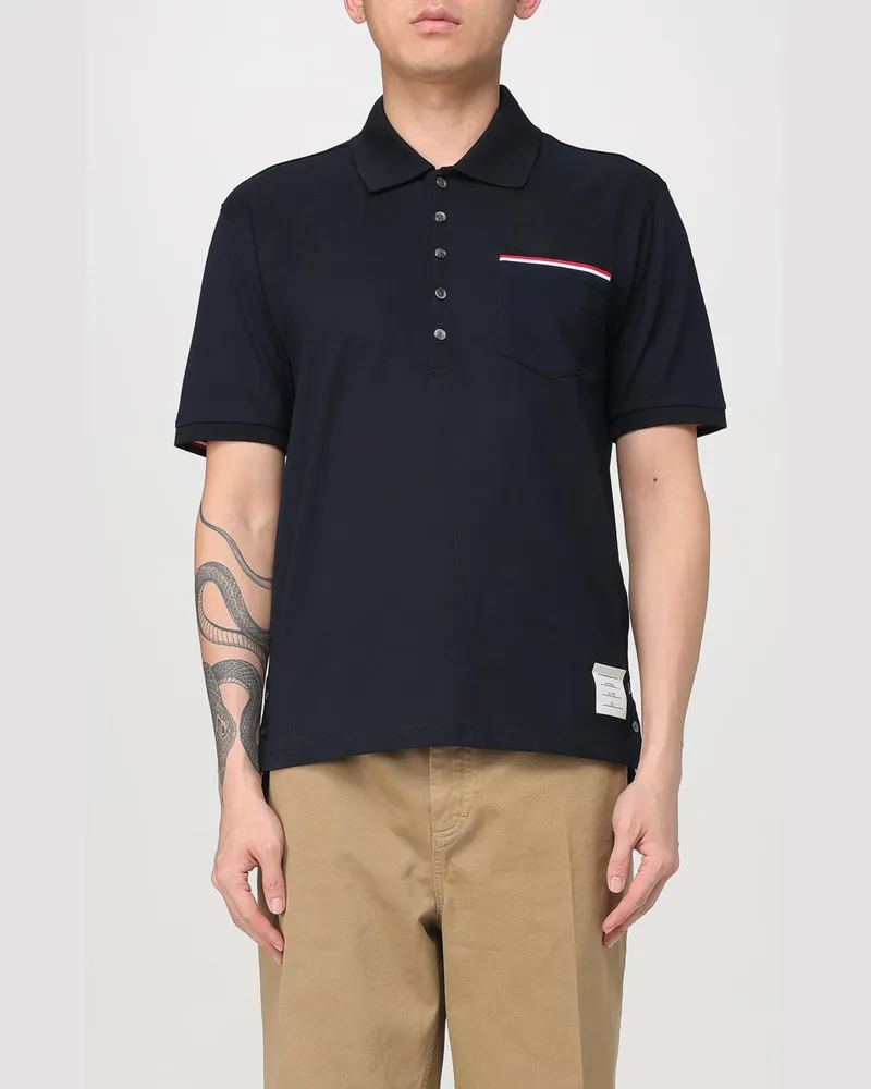 Thom Browne Polo herren Navy