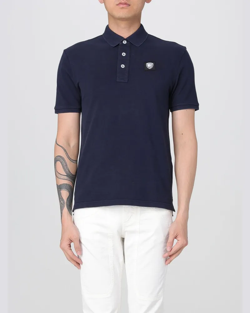 Blauer Polo herren Blau