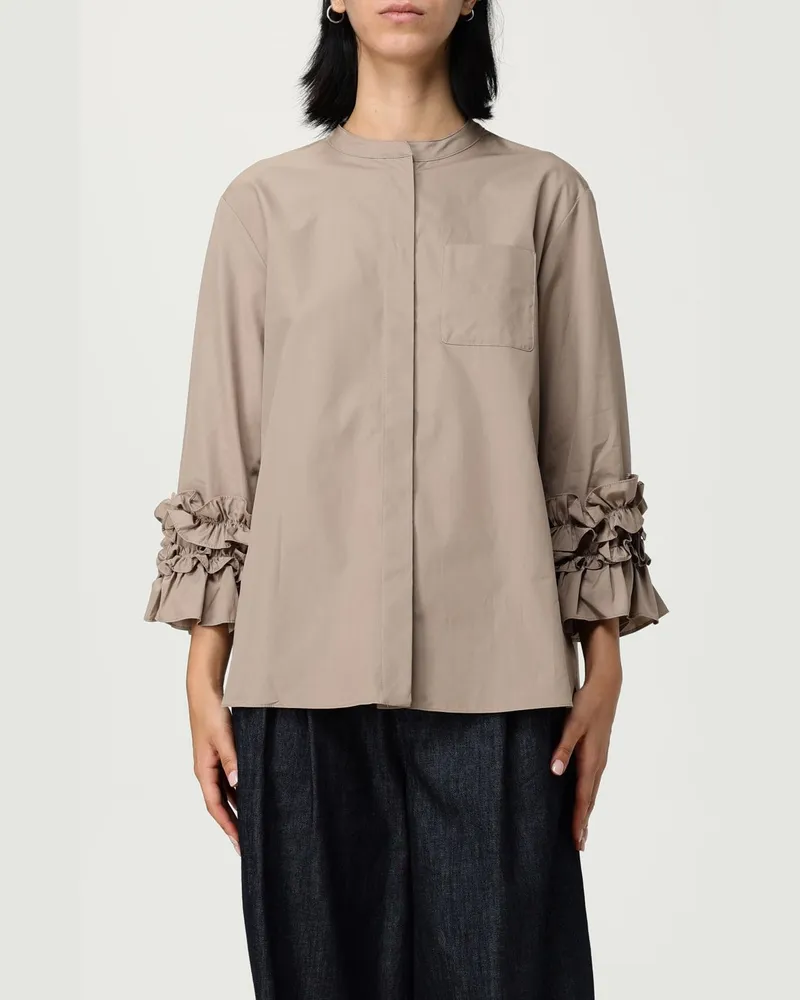 Max Mara Hemdbluse damen Taubengrau
