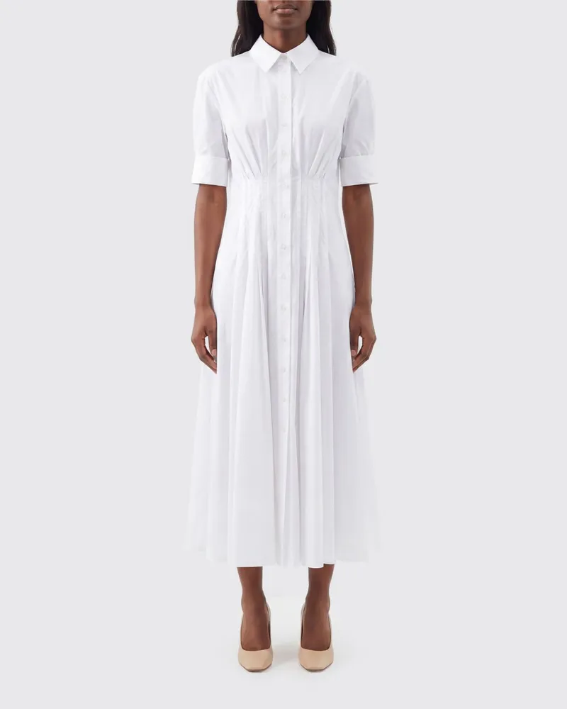 Marni Baumwoll-Chemisierkleid Weiß
