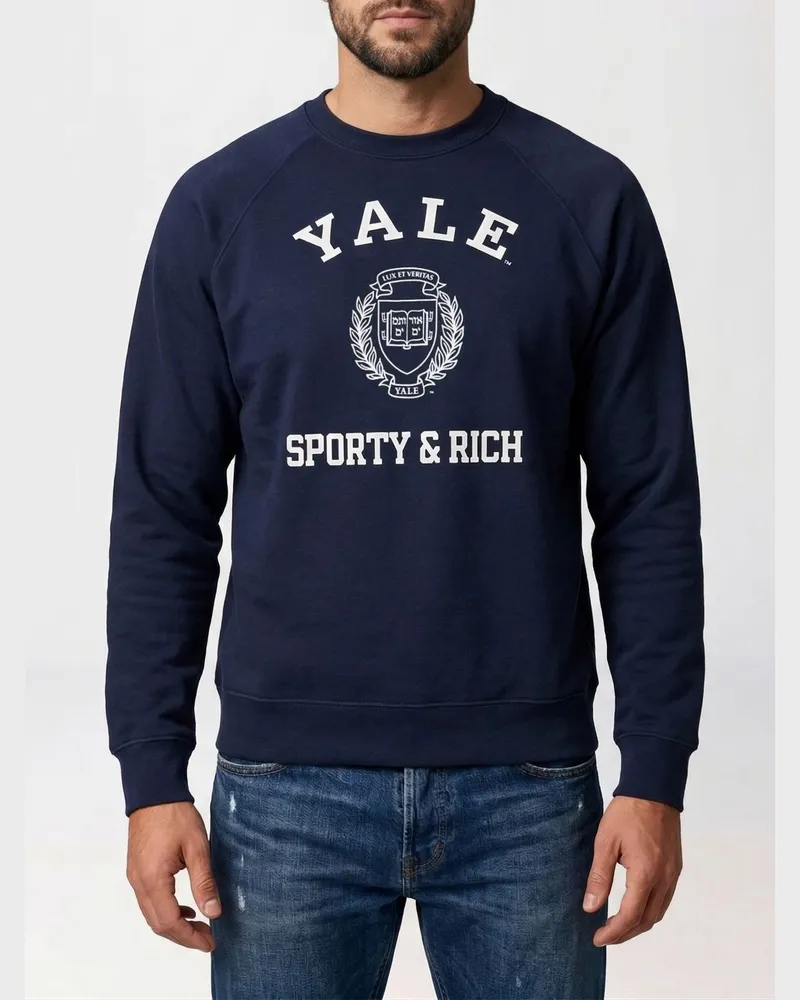 SPORTY & RICH Sweatshirt herren Sporty & Rich Navy