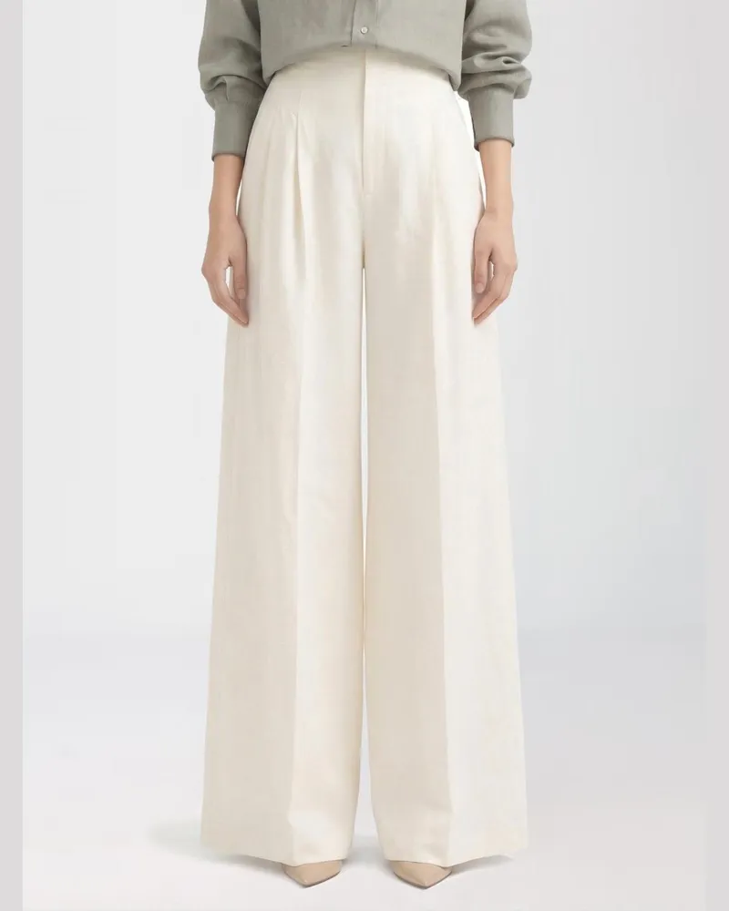 Brunello Cucinelli Hose damen Ivory