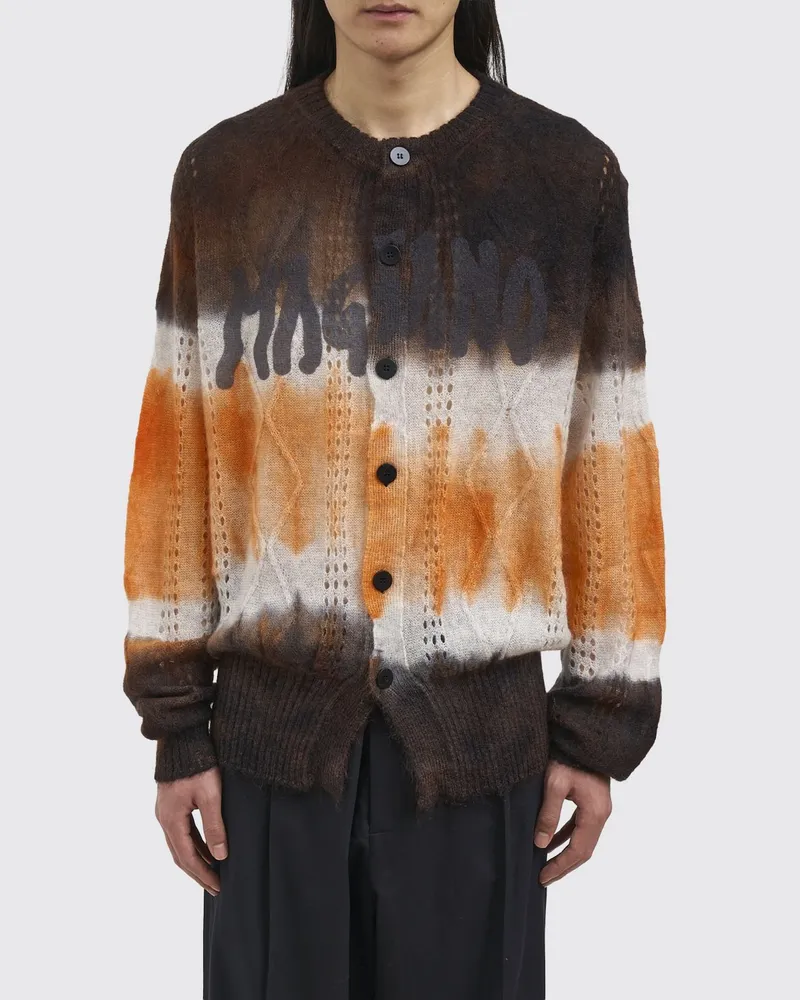 Magliano Gestreifter Mohair-Wollmischcardigan Fa01