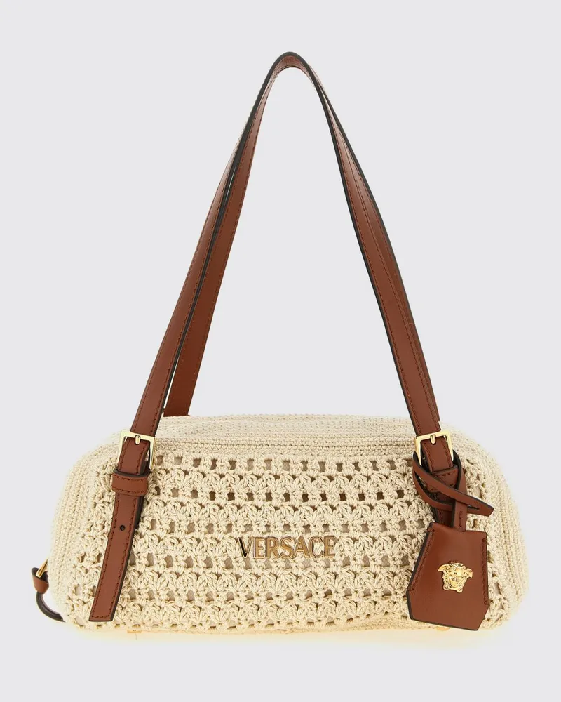 Versace Schultertasche damen Beige