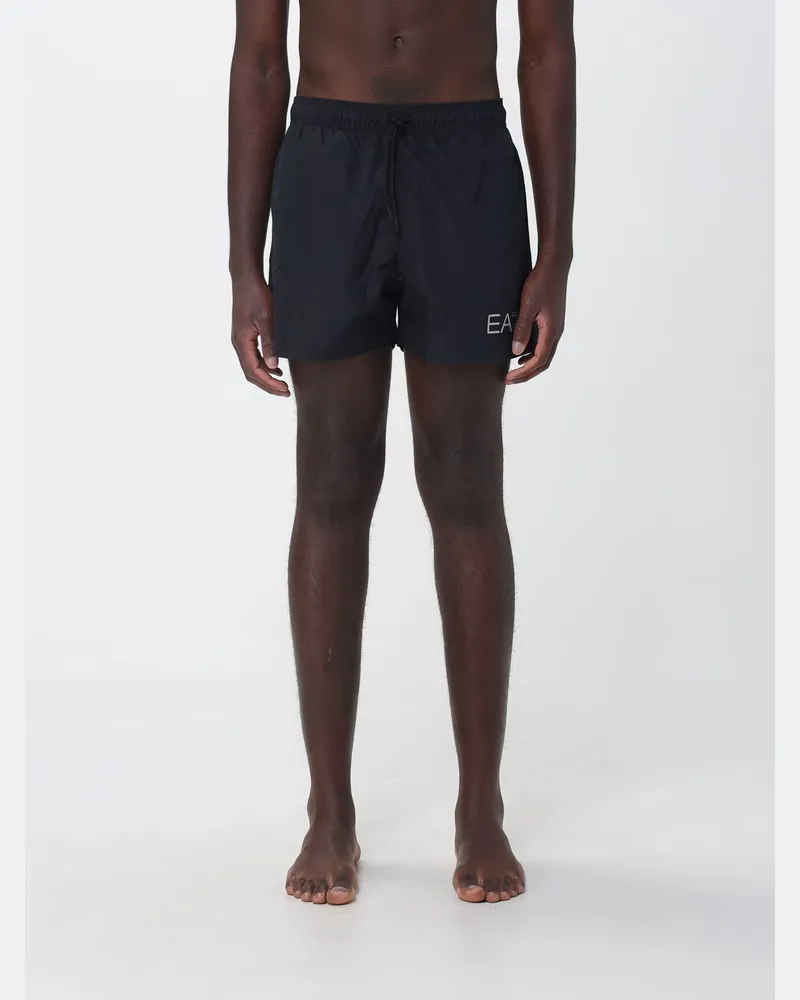 EA7 Badeanzug aus Polyester Schwarz