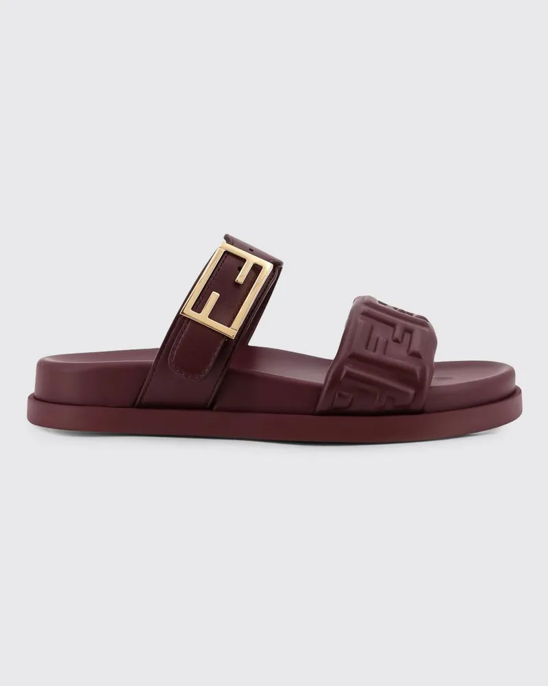Fendi Flache sandalen damen Pflaume
