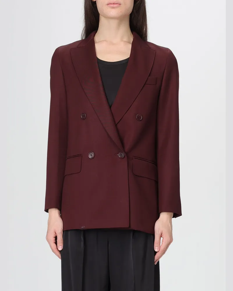 Max Mara Blazer damen Burgunderrot