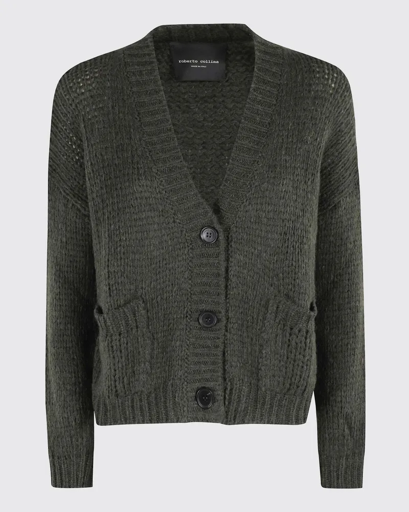 Roberto Collina Pullover damen Moosgrün