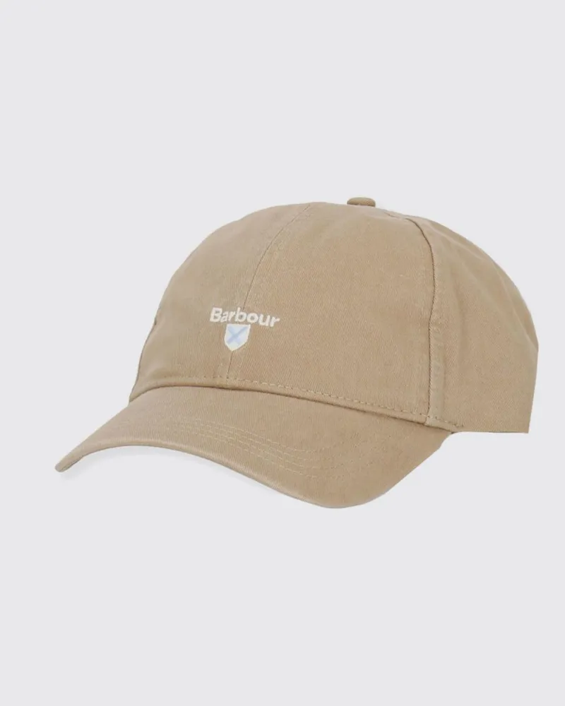 Barbour Cascade Baumwollhut mit gesticktem Logo Beige