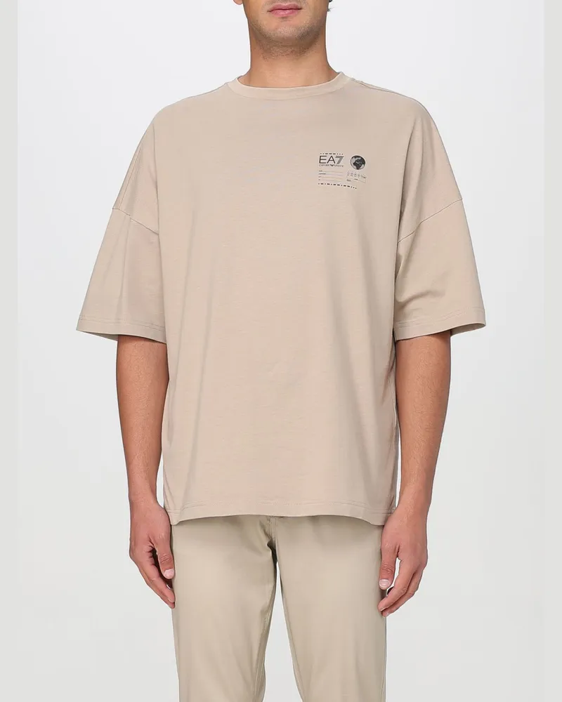 EA7 T-shirt herren Beige