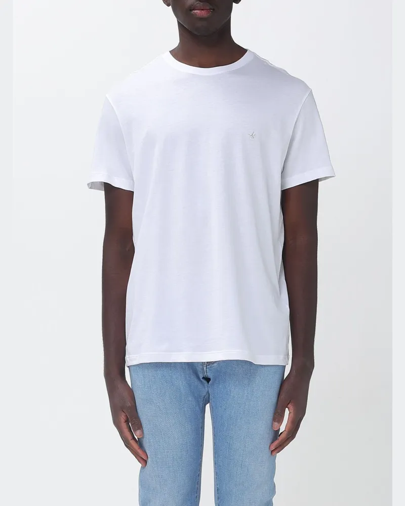 Brooksfield Pima-Baumwoll-T-Shirt Weiß