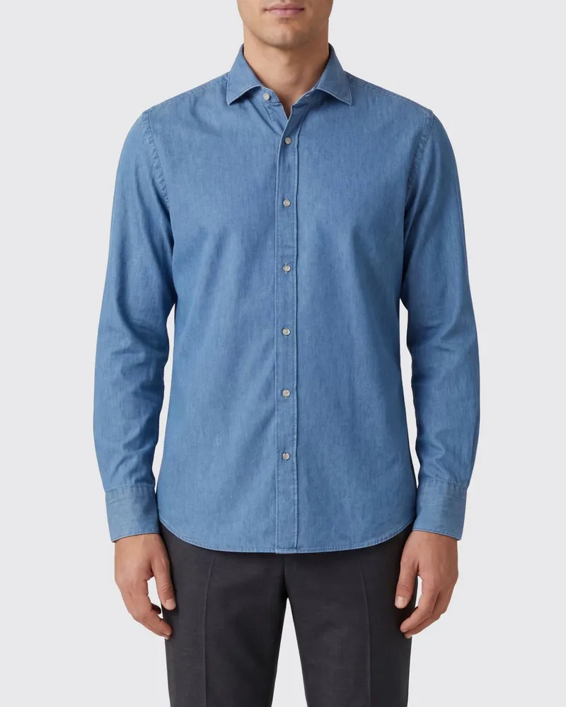 Tintoria Mattei Hemd herren Blau