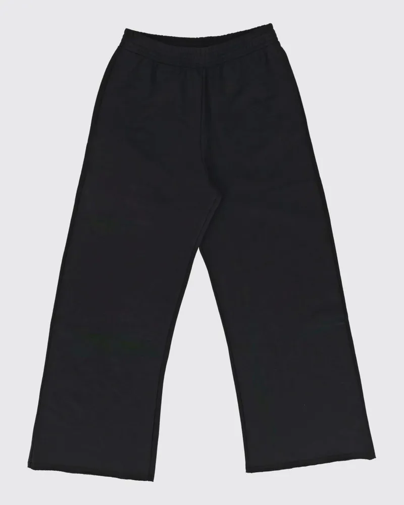 Maison Margiela Jogginghose für Jungen aus Baumwolle mit White Stitch-Logo Schwarz