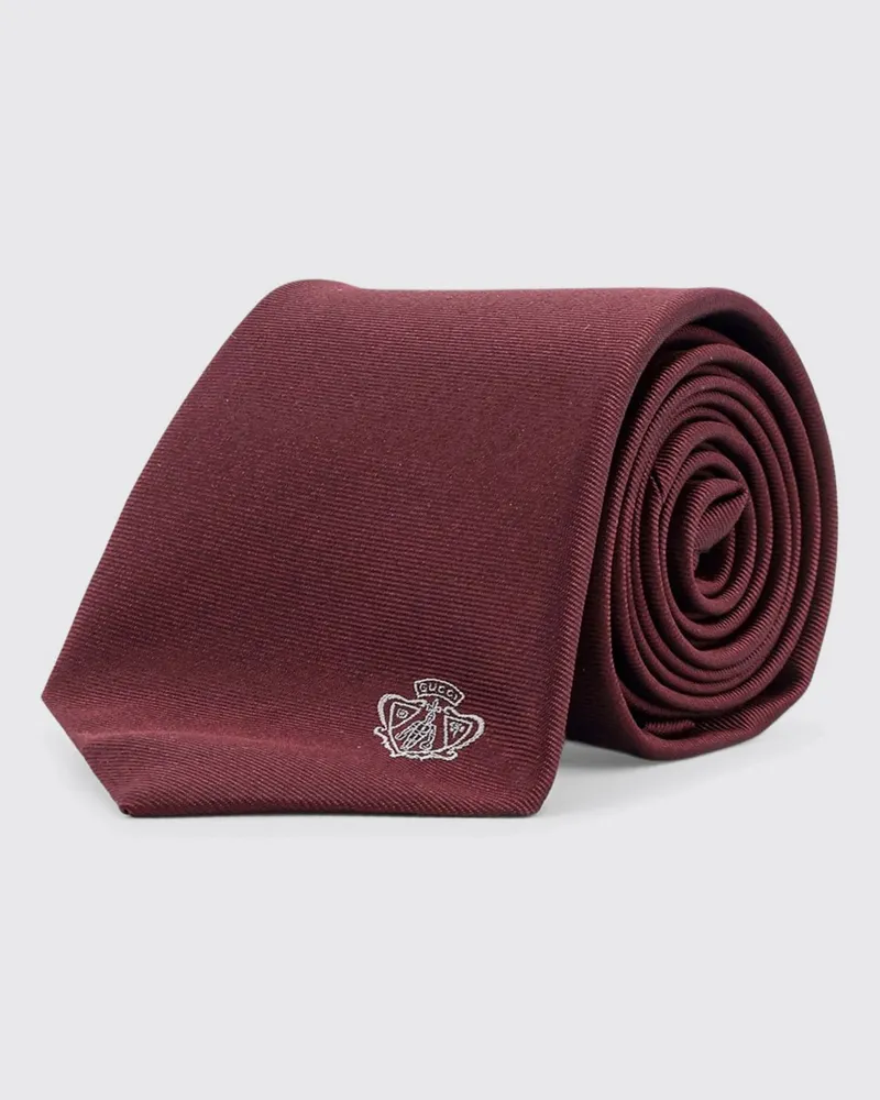 Gucci Krawatte herren Burgunderrot