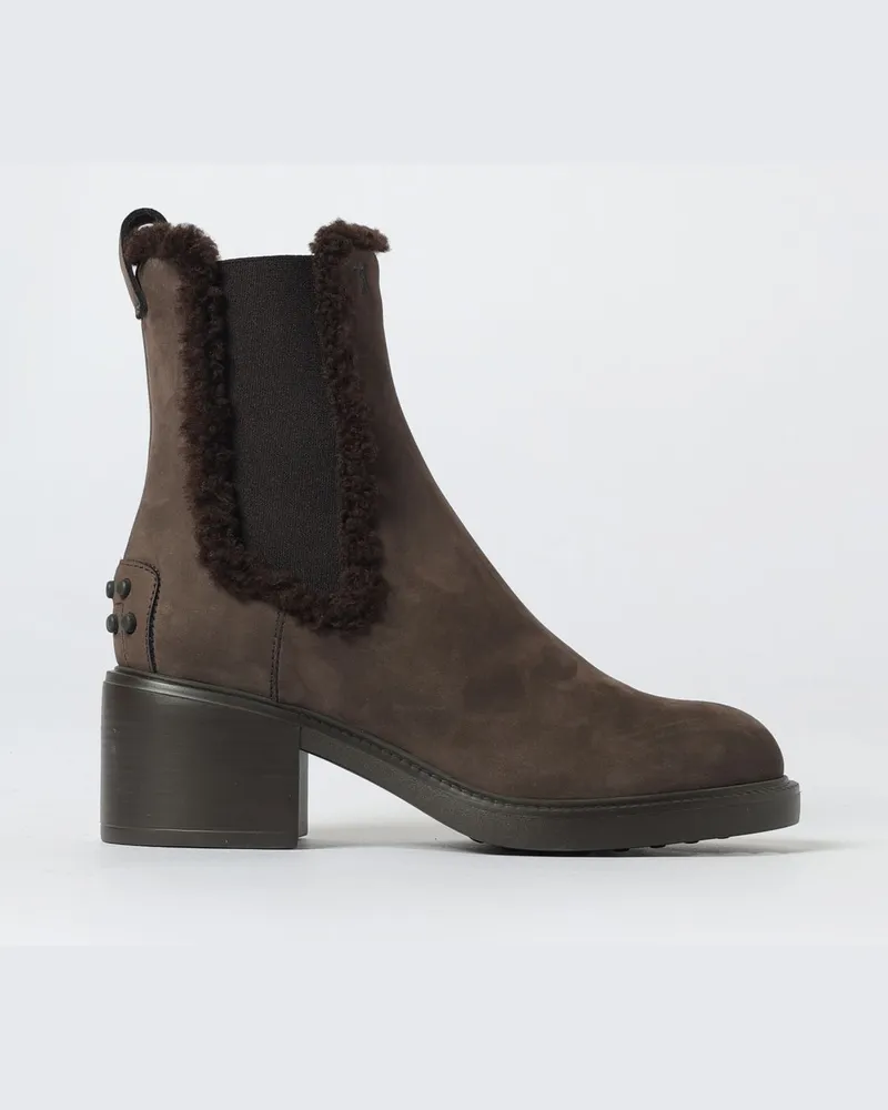 TOD'S Flache stiefeletten damen Braun