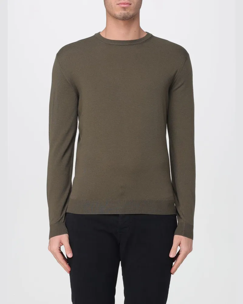 Zanone Sweatshirt herren Waldgrün