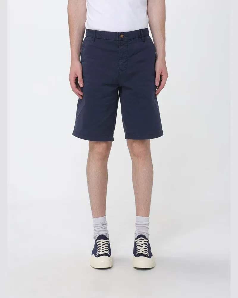 Blauer Chino-Shorts aus Stretch-Baumwolle Blau