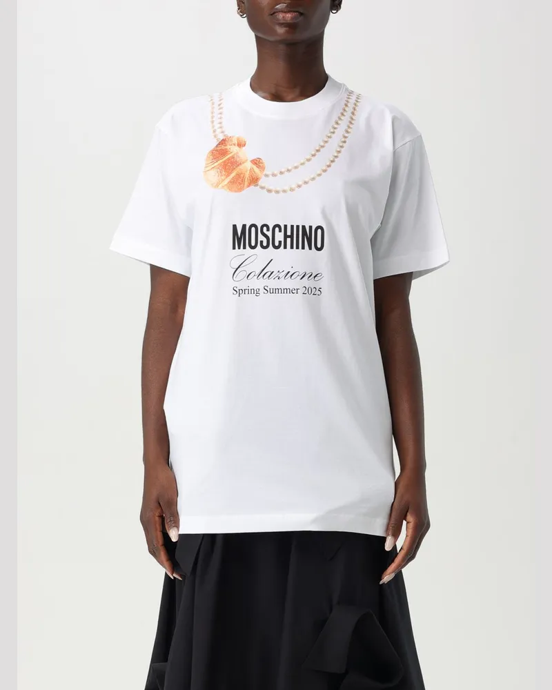 Moschino T-shirt damen Weiss