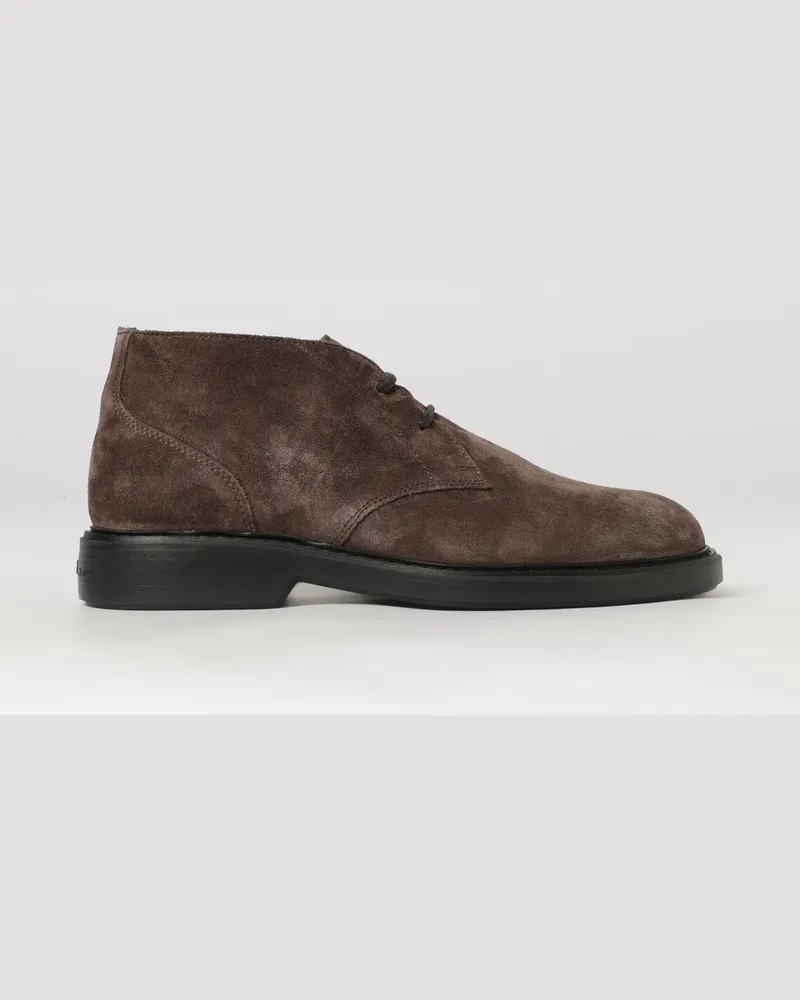 Hogan H669 Chukka-Boots aus Veloursleder mit runder Kappe und Gummisohle Braun