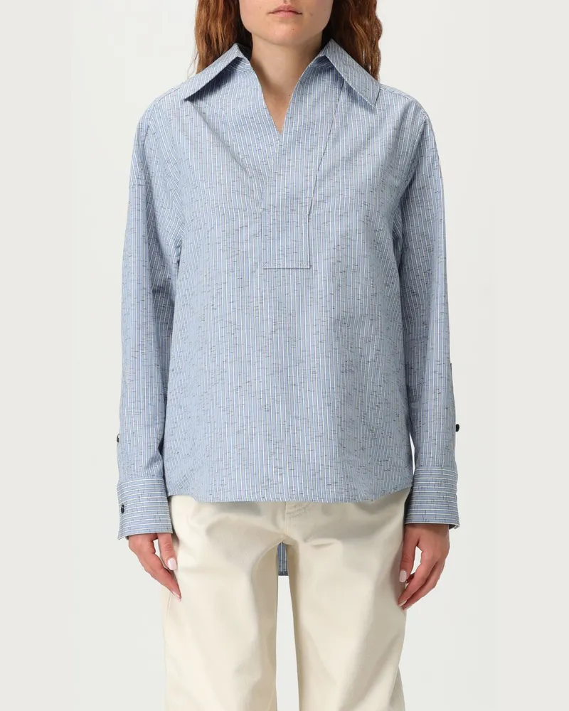 Bottega Veneta Hemdbluse damen Hellblau