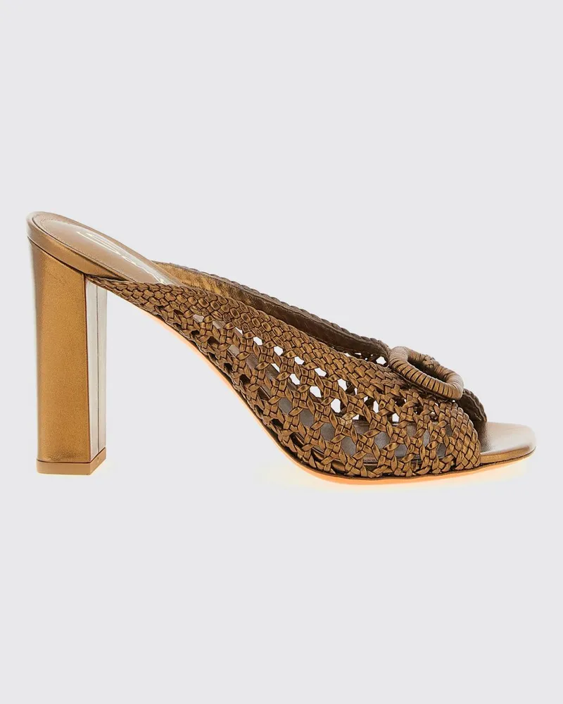 Santoni Sandalen mit absatz damen Gold