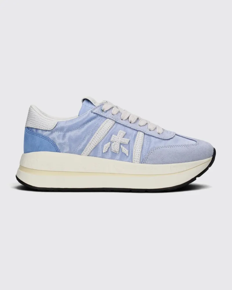 Premiata Bethcoin Leder-Sneakers Blau