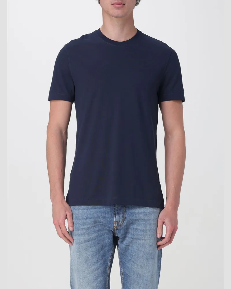 Zanone T-shirt herren Blau
