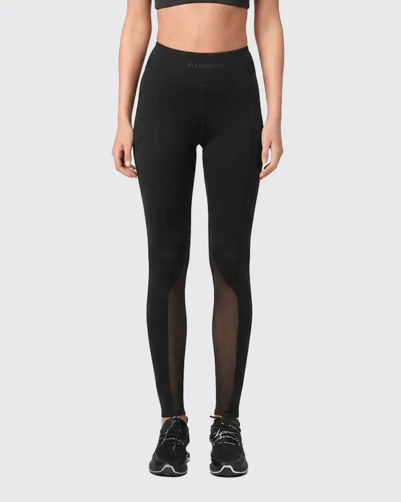Philipp Plein Leggings aus technischem Stretch-Gewebe Schwarz