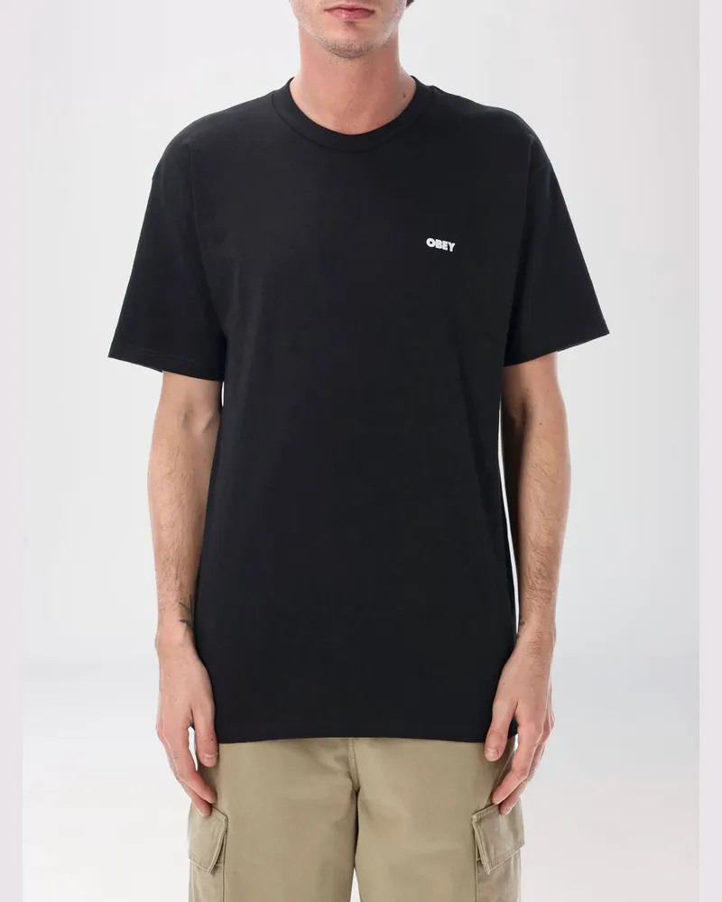 Obey T-shirt herren Schwarz
