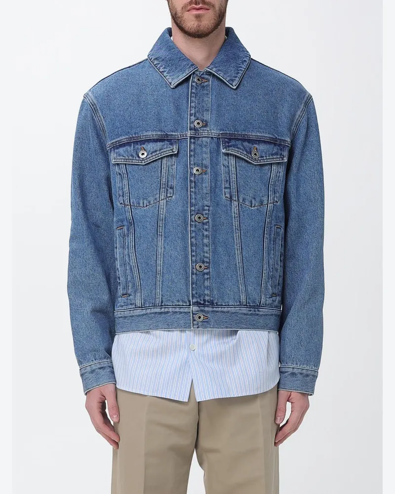 Loewe Jeansjacke mit Logo Hellblau