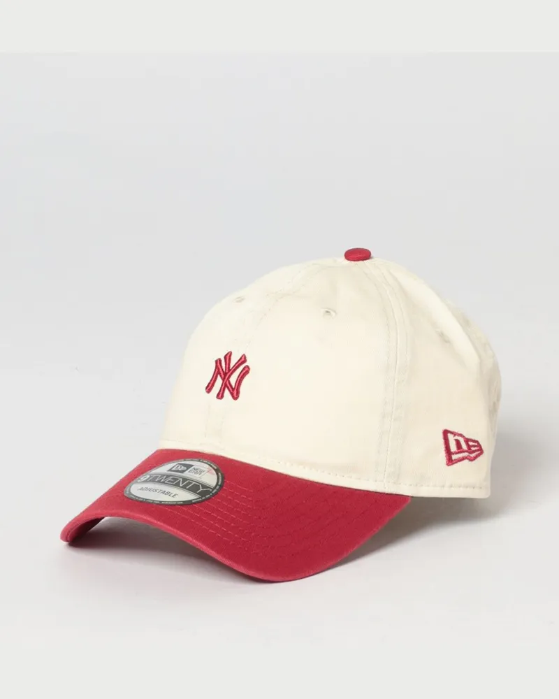 New Era 9Twenty New York Yankees MLB Mini Logo Baumwollkappe mit gesticktem Logo Beige