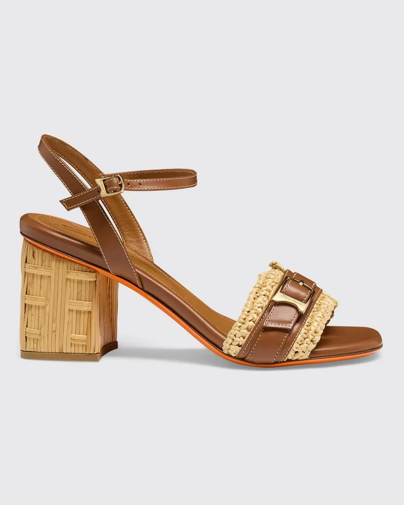 Santoni Sandalen mit absatz damen Braun