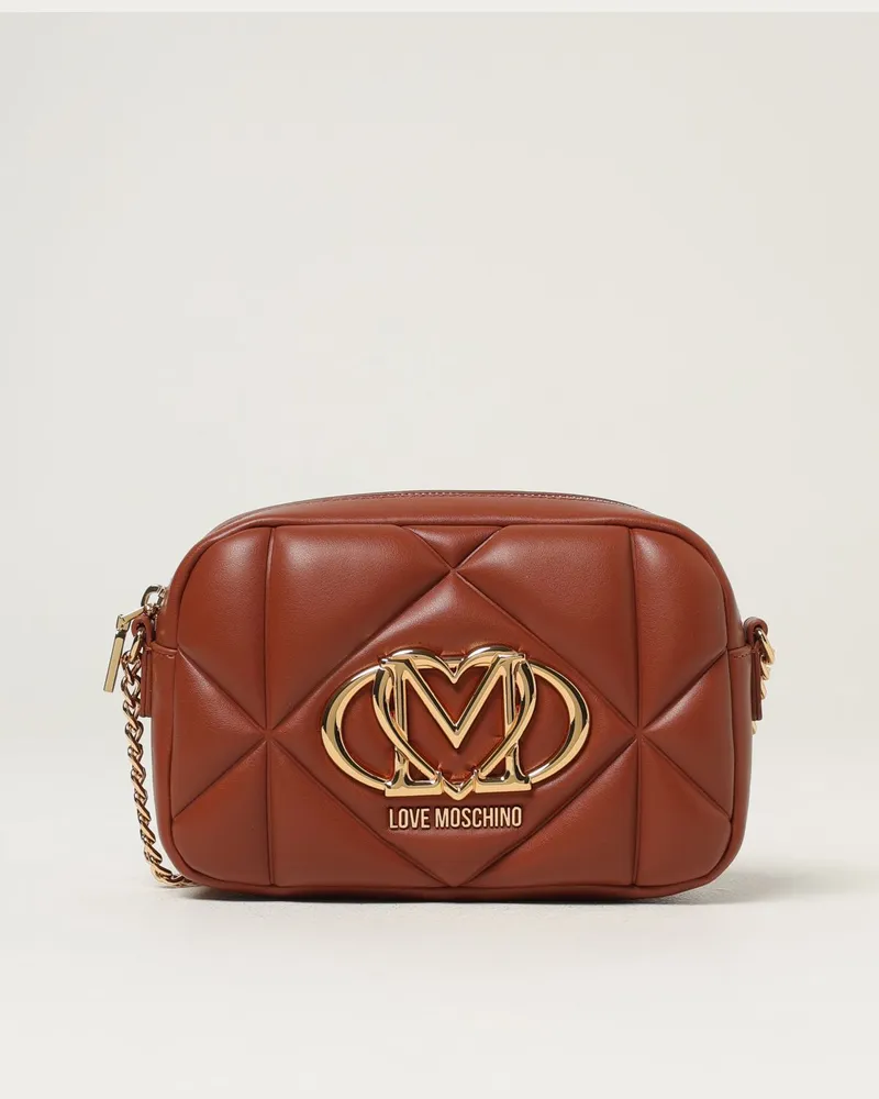 Moschino Schultertasche damen Braun