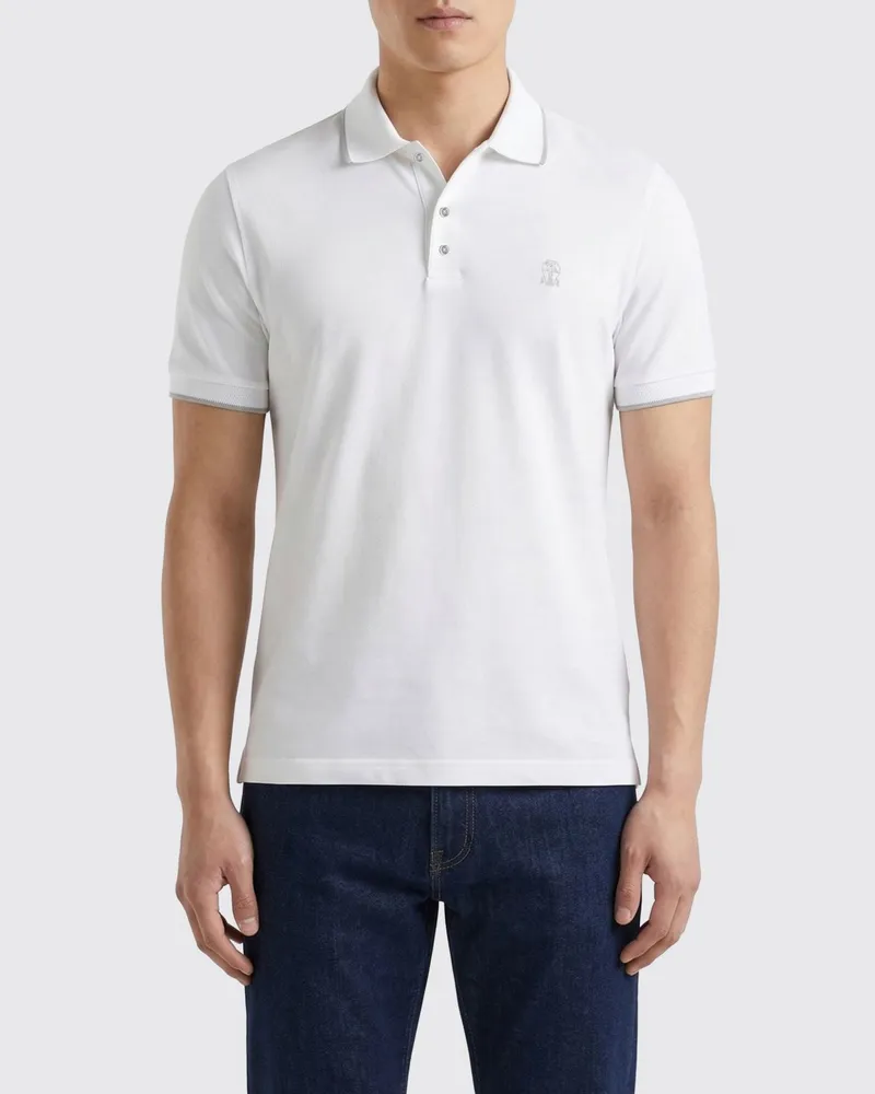 Brunello Cucinelli T-shirt herren Milch