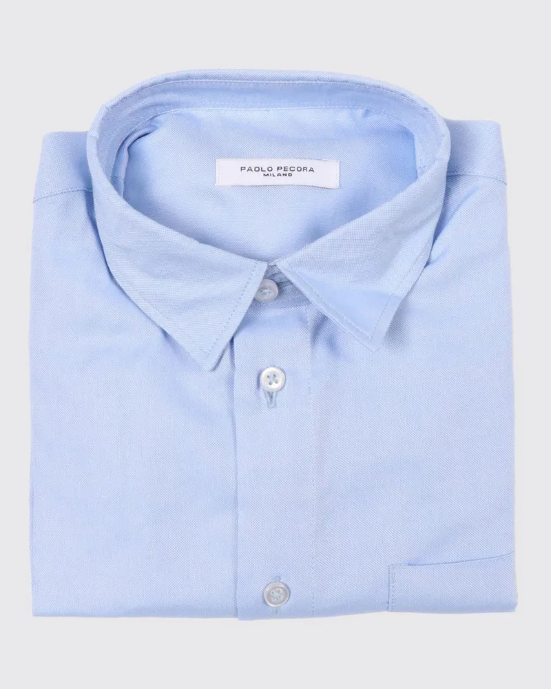 Paolo Pecora Milano Hemd kinder Hellblau