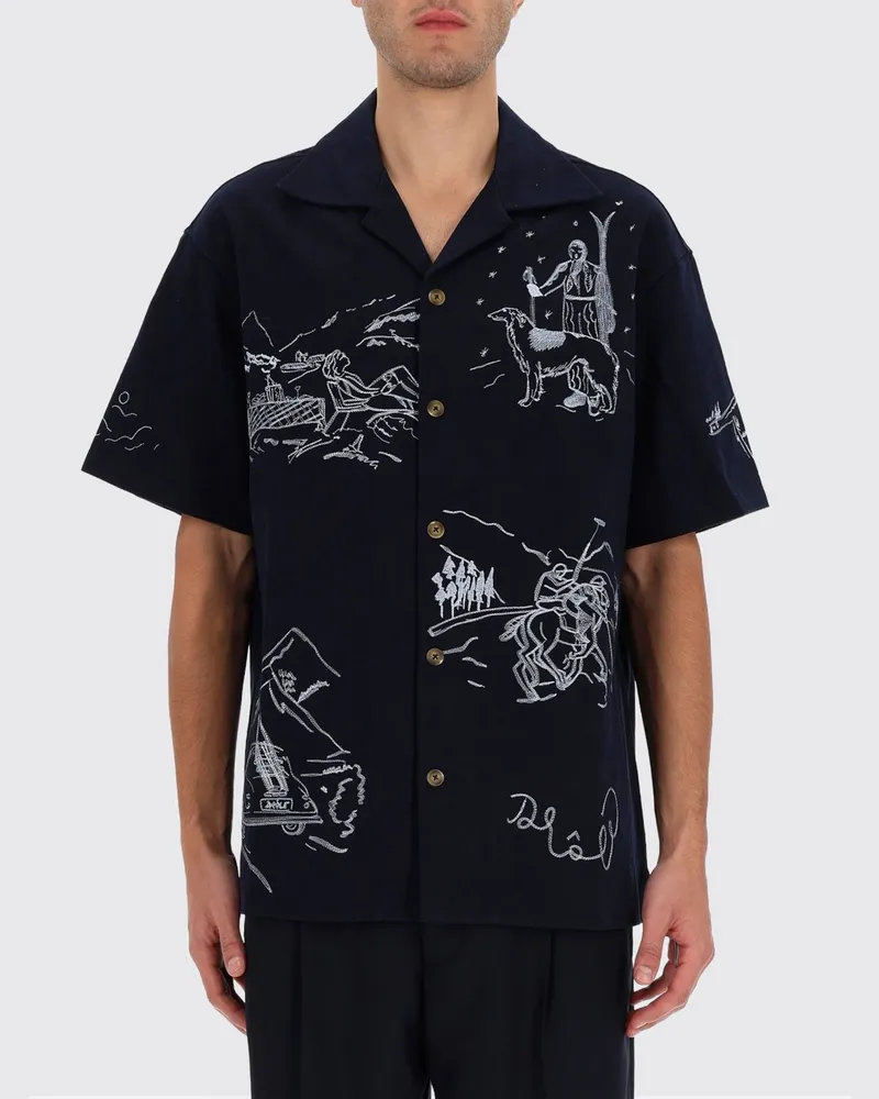 Drôle de Monsieur Hemd herren Blau